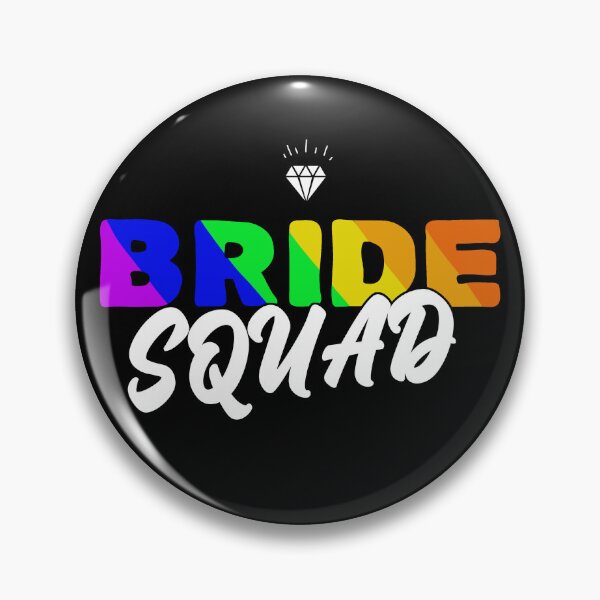 Item preview, lgbtq wedding rainbow bride squad designed and sold by Tropoid.