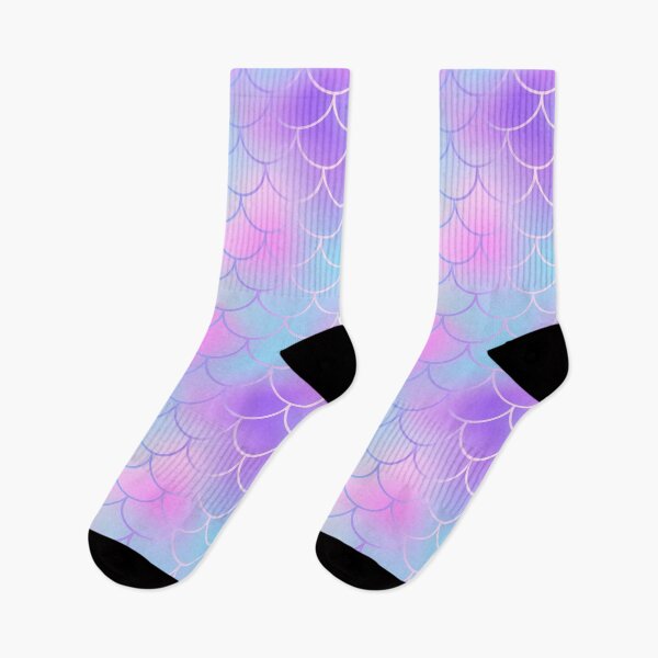Item preview, Aqua Blue & Purple Watercolor Mermaid designed and sold by newburyboutique.