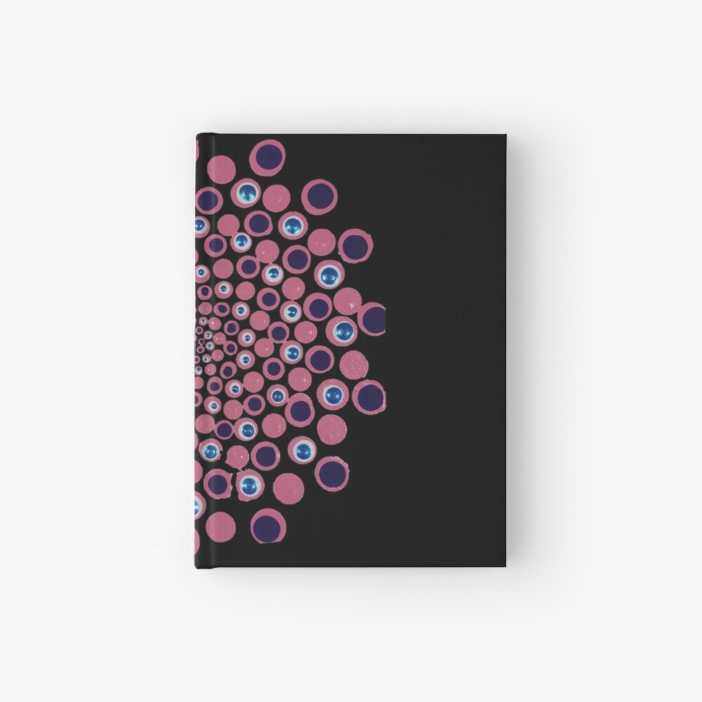 Baby Pink Mandala Dot Art Hardcover Journal for Sale by