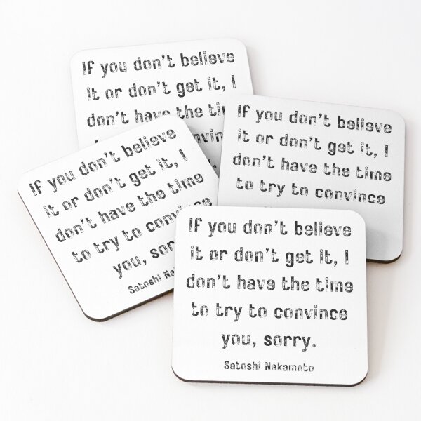 Item preview, SATOSHI NAKAMOTO BITCOIN QUOTE designed and sold by PHILOSOPHY-SWAG.