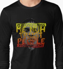 NUH TRUST PEOPLE #FREEWORLBOSS (YELLOW-RED) Long Sleeve T-Shirt