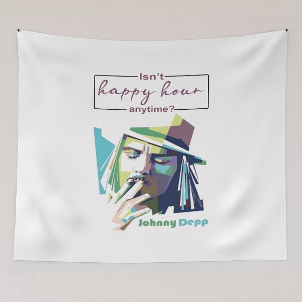 Item preview, Isn't happy hour anytime, Justice for Johnny Depp designed and sold by Sayed1897.
