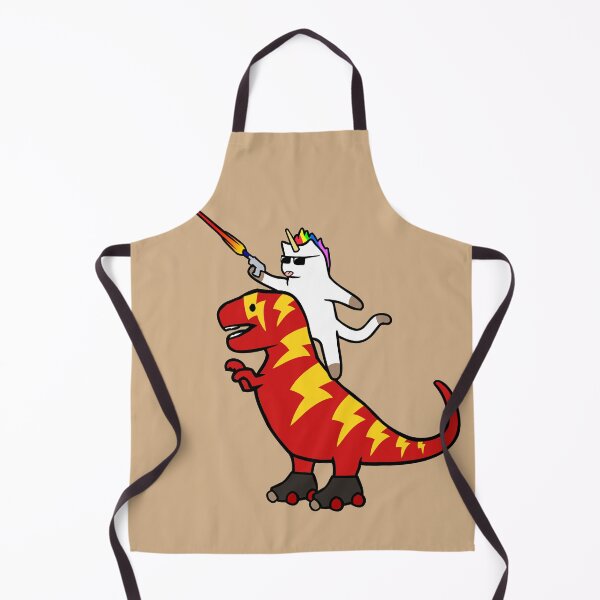 Item preview, Unicorn Cat Riding Lightning T-Rex designed and sold by jezkemp.