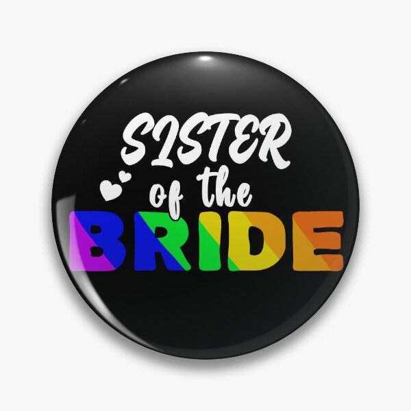 Item preview, lgbtq wedding rainbow sister of the bride designed and sold by Tropoid.
