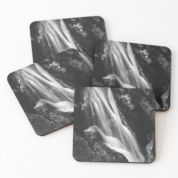 Item preview, Black and white waterfall in Hell Gorge, Slovenia designed and sold by Patrik Lovrin.