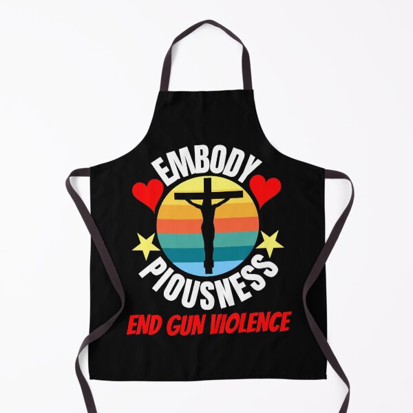 Item preview, End Gun Violence Embody Piousness Retro Sunset Christian Cross Religious designed and sold by epicthoughts.