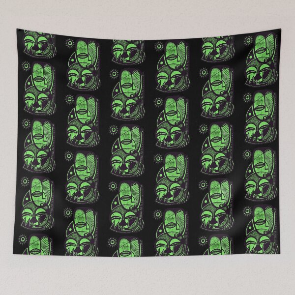 Item preview, "Nobel" - Love Mother and Child African Symbolic Art Green designed and sold by Tony Cisse.