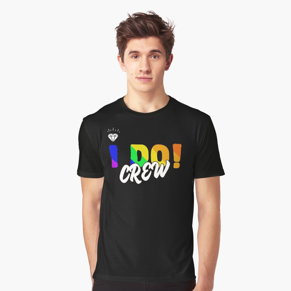 lgbtq wedding rainbow i do crew Classic T-Shirt