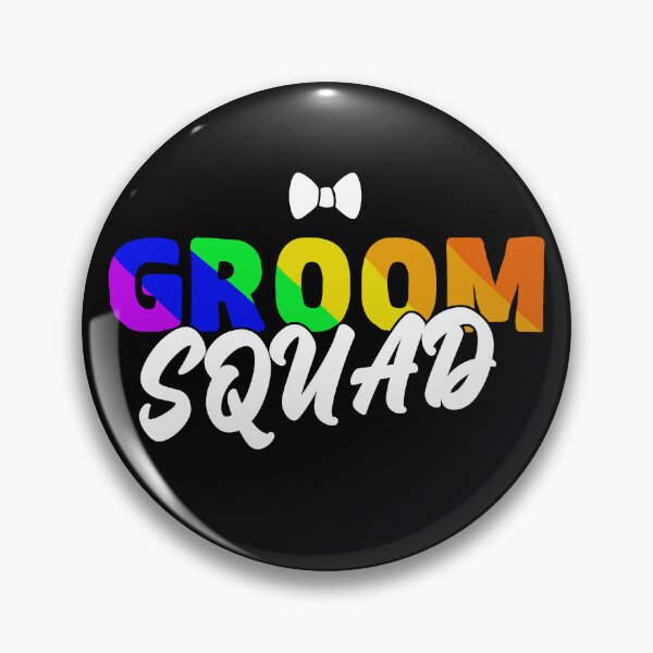 Item preview, lgbtq wedding rainbow groom squad designed and sold by Tropoid.