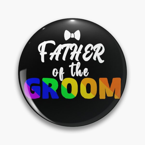 Item preview, lgbtq wedding rainbow father of the groom designed and sold by Tropoid.