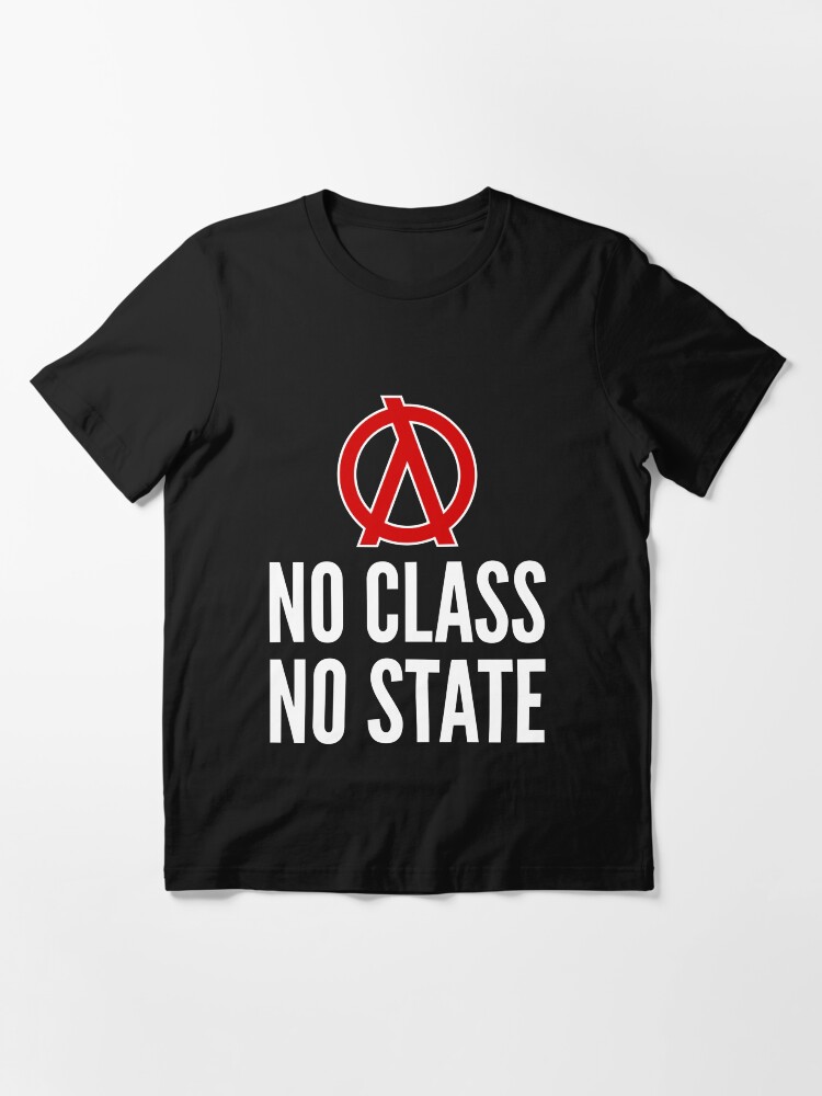 Alternate view of No Class No State Functional Programmer Red/White Design Essential T-Shirt