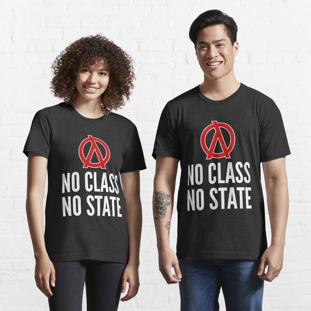 No Class No State Functional Programmer Red/White Design Essential T-Shirt