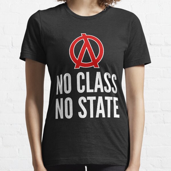 No Class No State Functional Programmer Red/White Design Essential T-Shirt