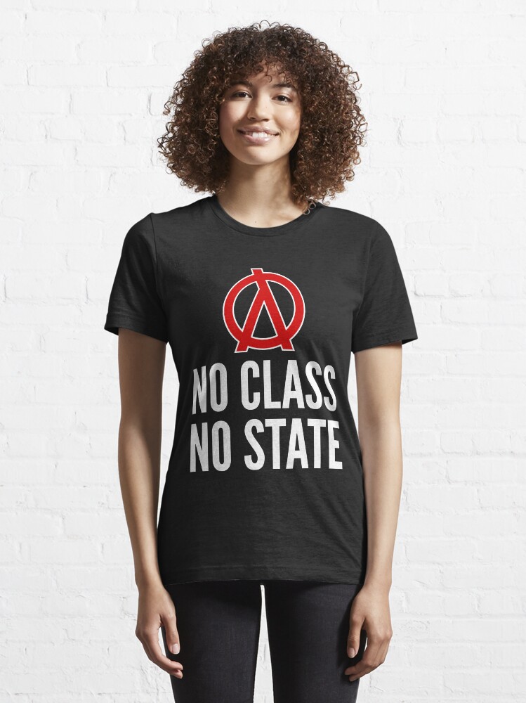 Alternate view of No Class No State Functional Programmer Red/White Design Essential T-Shirt