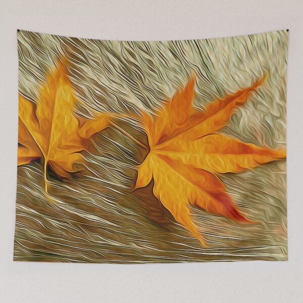 Item preview, Golden Autumn Leaves in the Fountain designed and sold by fatenanwar.