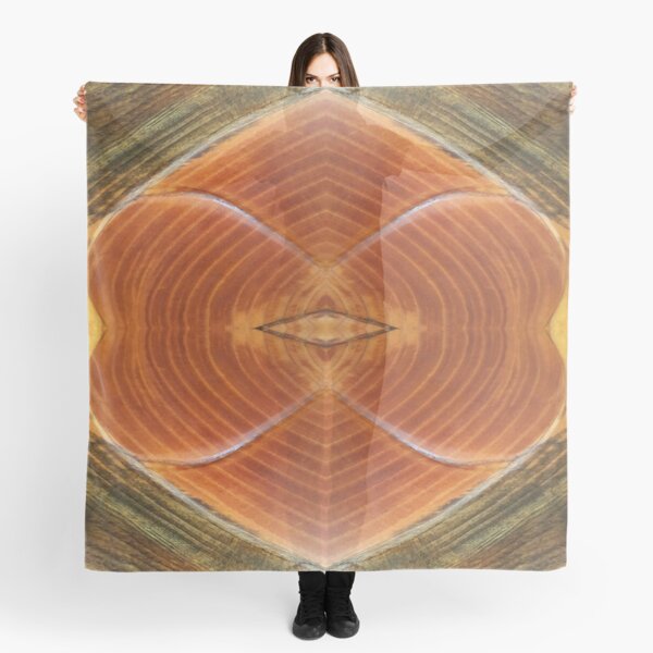 Wood Grain with Heart by Adelaide Artist Avril Thomas Scarf