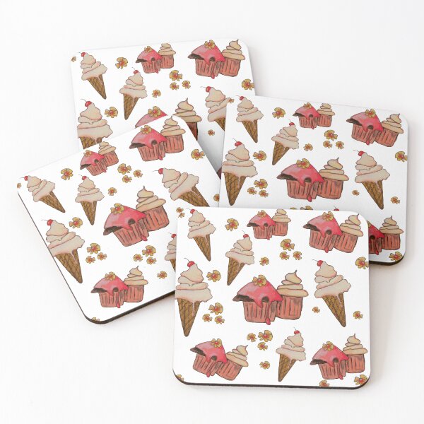 Item preview, Ice Cream, Cupcakes and Flowers designed and sold by BBArtStudio.