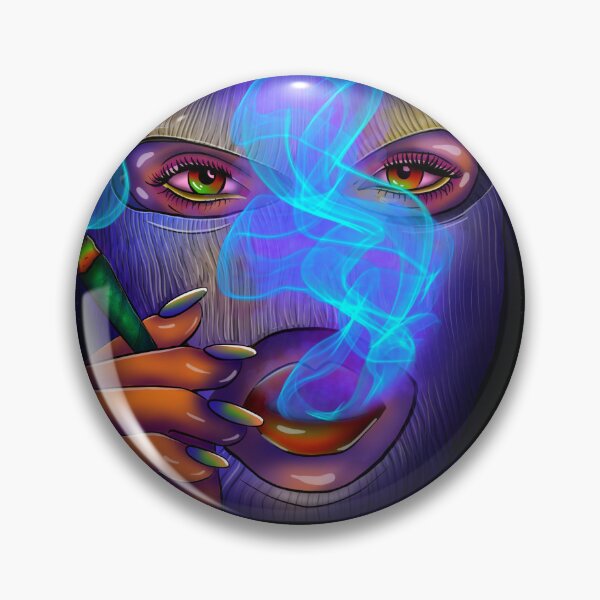 Item preview, Neon Ski Mask Smoker Print  designed and sold by bmorART.