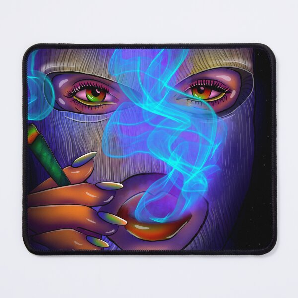 Item preview, Neon Ski Mask Smoker Print  designed and sold by bmorART.