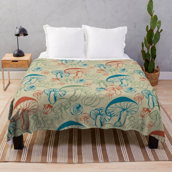 Item preview, mushrooms (red blue green) designed and sold by kim tang.
