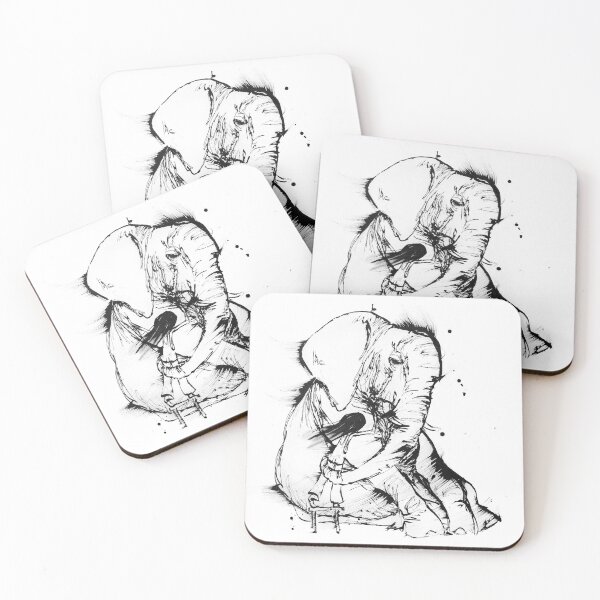 Item preview, The Great Embrace - Elephant hug designed and sold by Running Duck Studio.