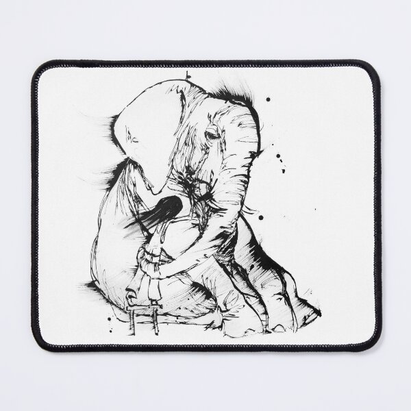 Item preview, The Great Embrace - Elephant hug designed and sold by Running Duck Studio.