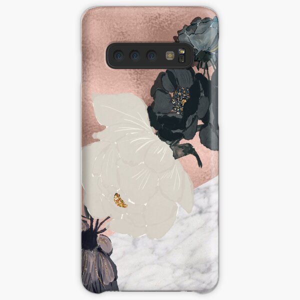 Floral marble rose gold Samsung Galaxy Snap Case
