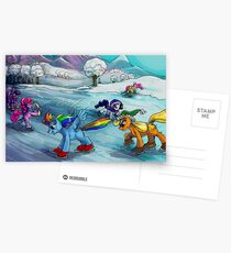 Ice skating MLP card! Postcards