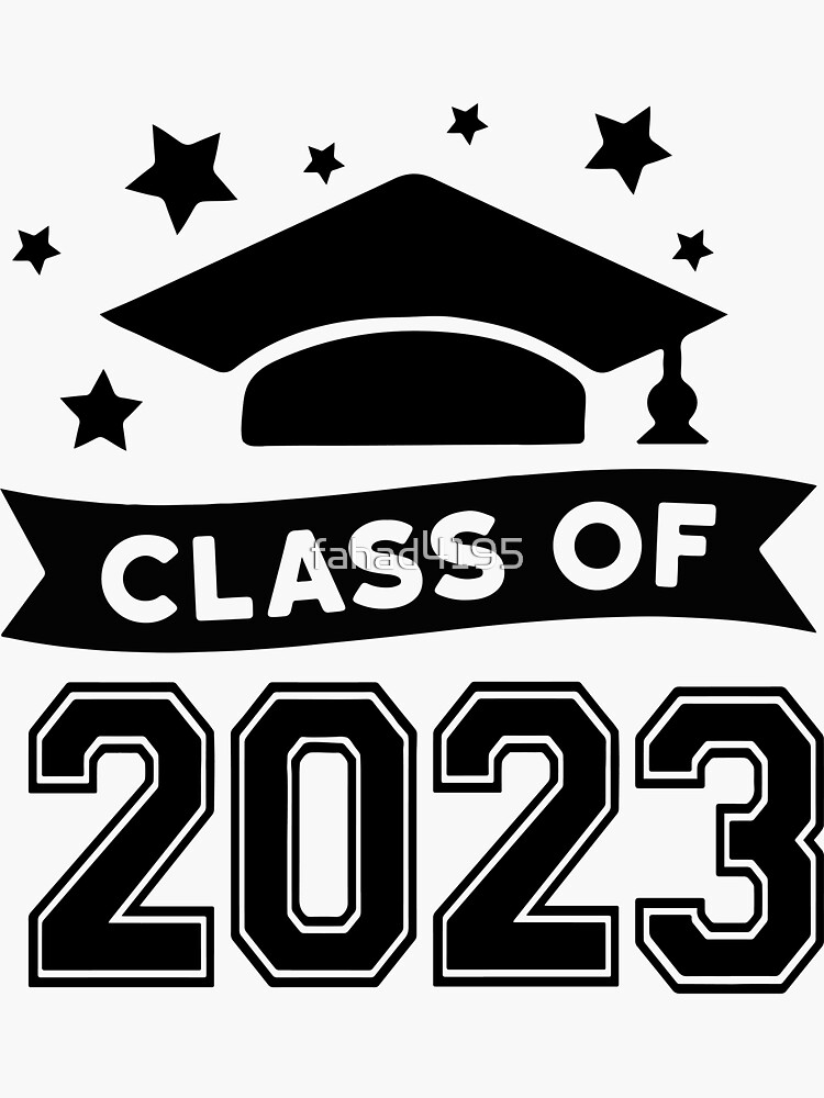 BOLD Class of 2023 Grad Cap Sticker for Sale by Gravityx9