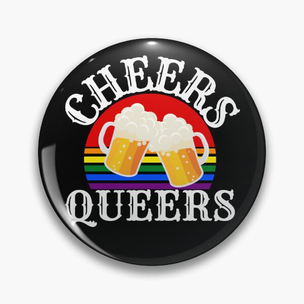 Item preview, Cheers queers gay pride LGBT+ shirt designed and sold by Dunn Designs.