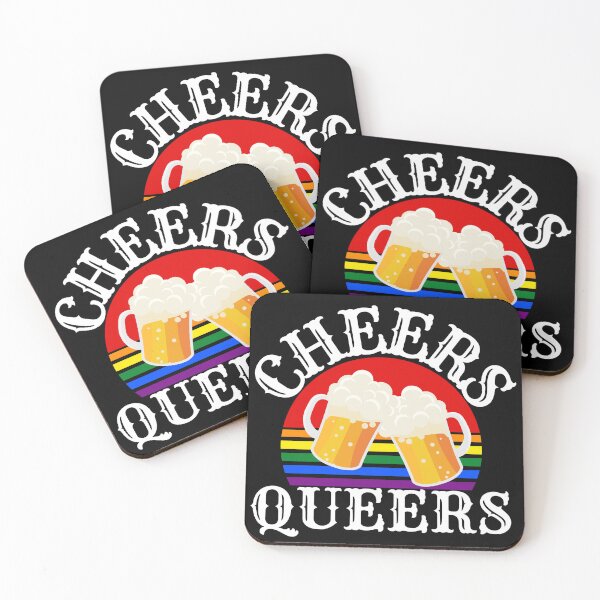 Item preview, Cheers queers gay pride LGBT+ shirt designed and sold by Dunn Designs.