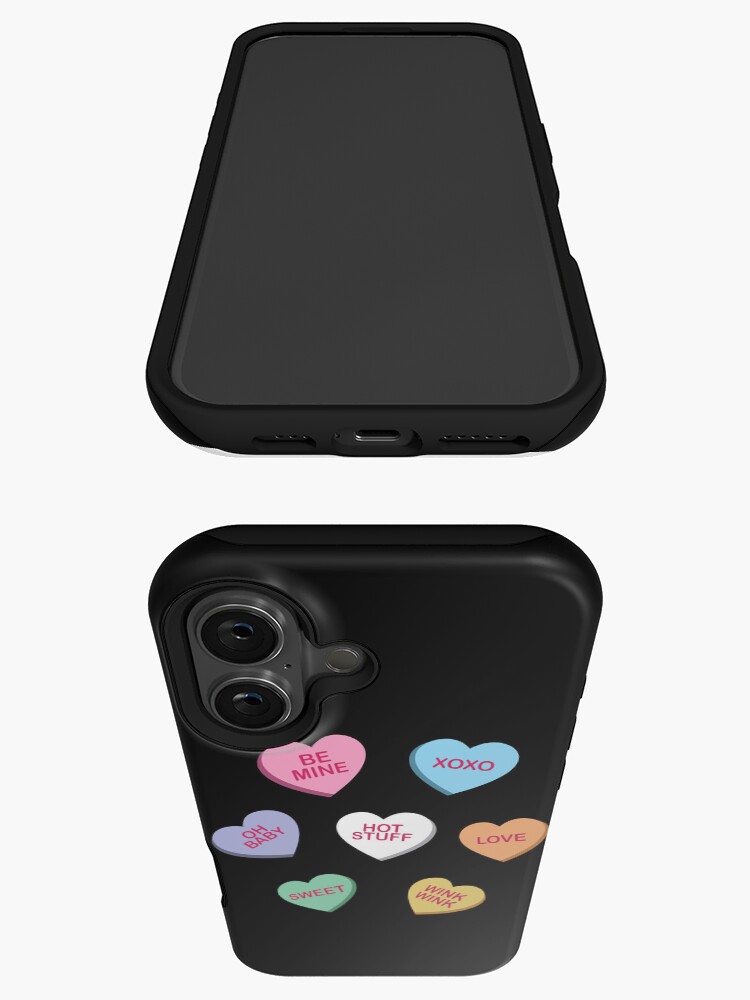 Thumbnail 3 von 4, iPhone-Hülle, Männer Frauen Kinder Valentinstag Conversation Candy Hearts designt und verkauft von aqualiontees.