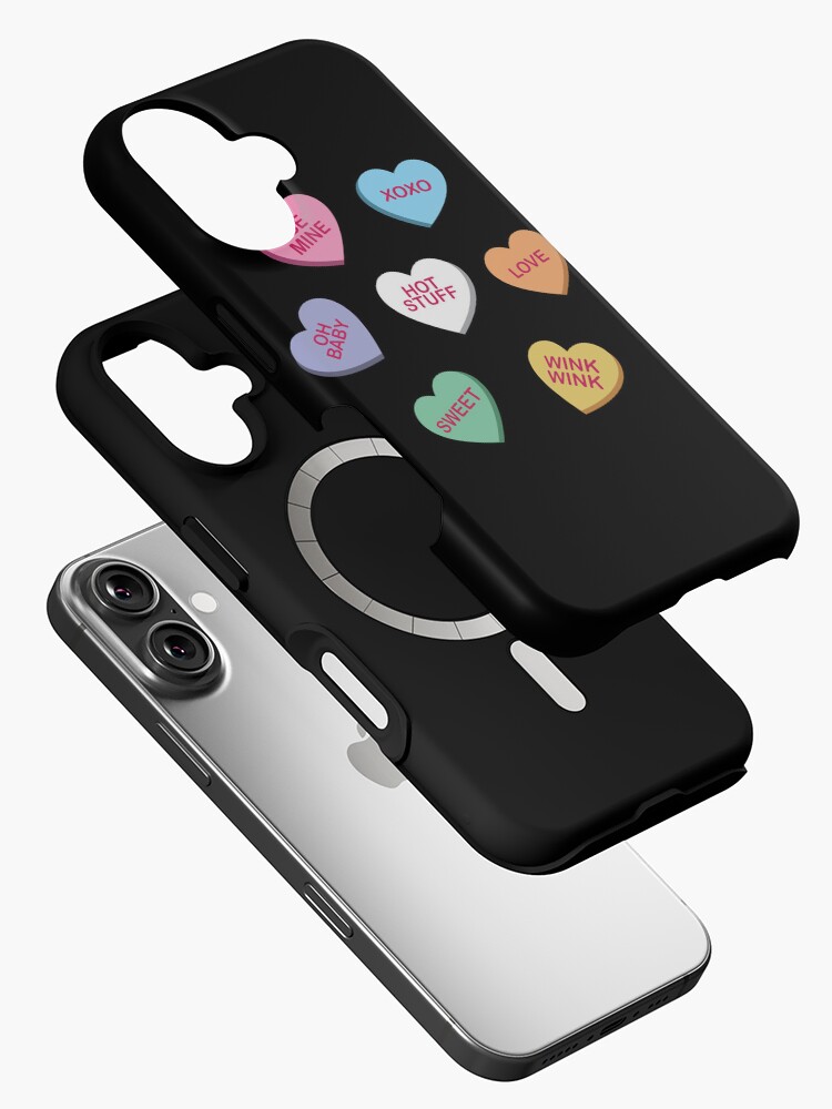 Thumbnail 2 von 4, iPhone-Hülle, Männer Frauen Kinder Valentinstag Conversation Candy Hearts designt und verkauft von aqualiontees.