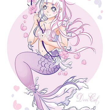 Artwork thumbnail, CandiCat Mermaid Girl • 2022 by Devi Cat