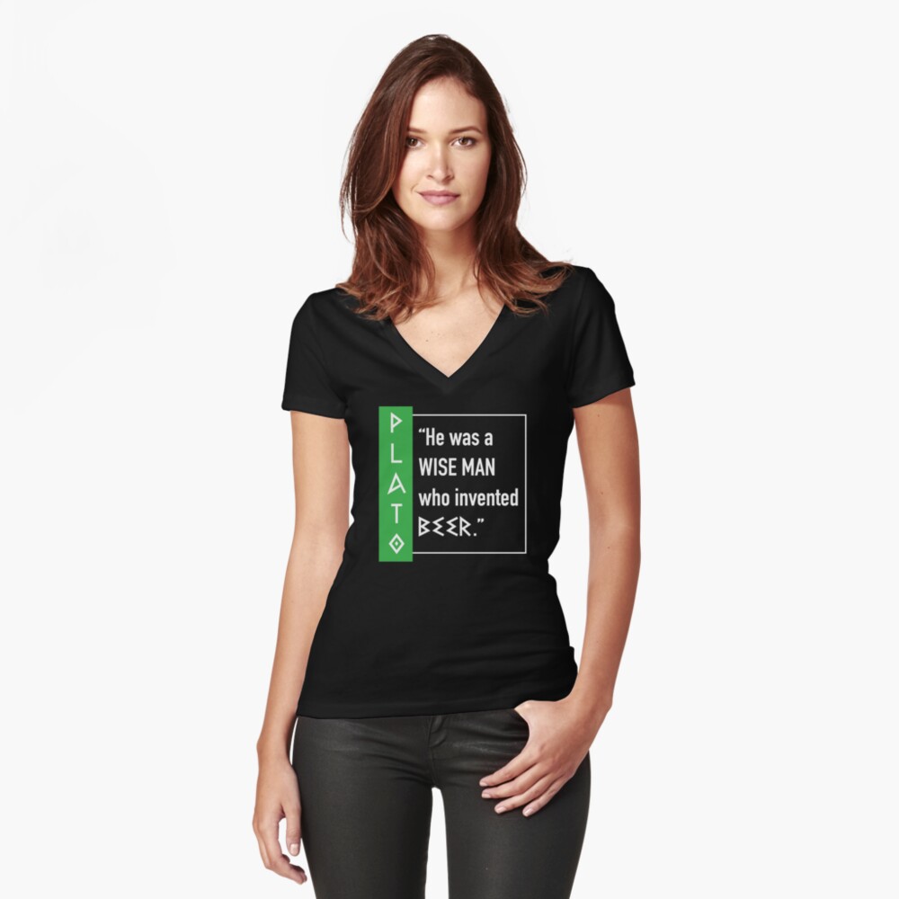 Item preview, Fitted V-Neck T-Shirt designed and sold by z7arts.