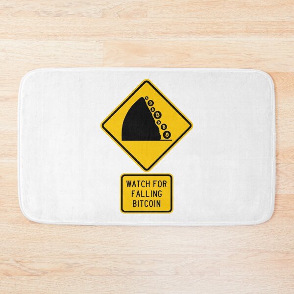 Item preview, Road Sign - Watch for Falling Bitcoin designed and sold by Clusterfudge.