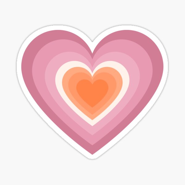 Pastel Lesbian Heart Sticker For Sale By Therighttee1 Redbubble