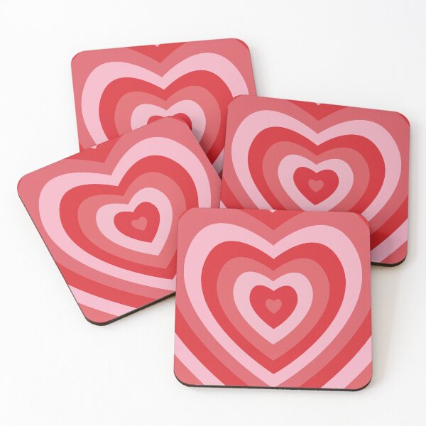 Item preview, Pink & Red Latte Heart  designed and sold by newburyboutique.