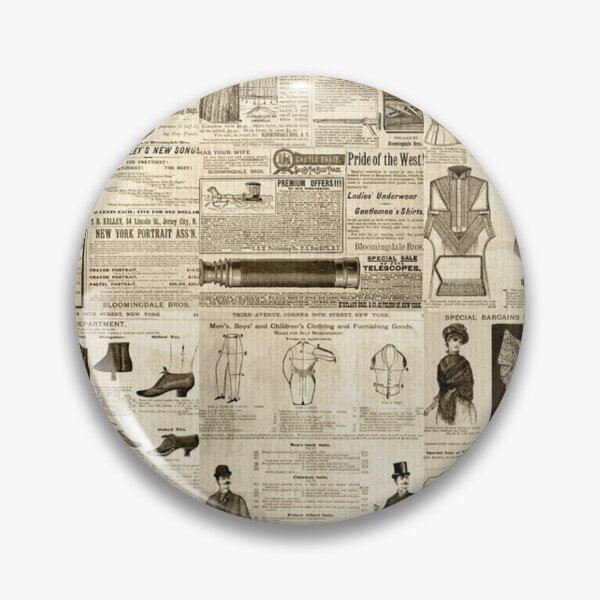 Item preview, Vintage Newspaper Advertisements Tiled designed and sold by silviaol.