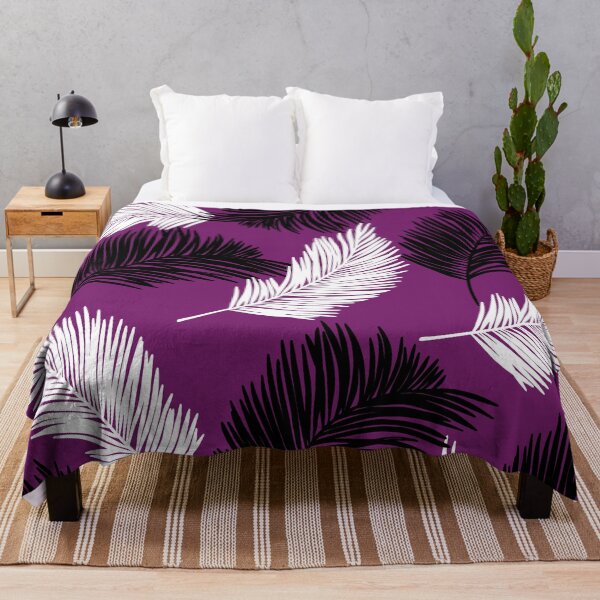 Item preview, Tropical Wild Leaves Pattern Palm on Pancy Purple designed and sold by GraphicsClub.