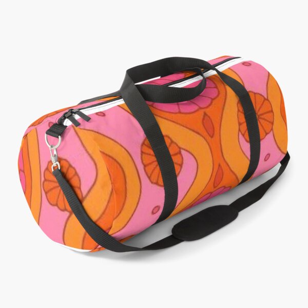 Item preview, Retro Pink & Orange Abstract Floral (Orange, Pink) designed and sold by wildxinfinite.
