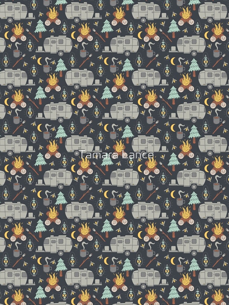 Airstream Camping Pattern by musingtree