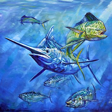 Artwork thumbnail, Dorado, Marlin, and Tuna by Thomas D'Auria