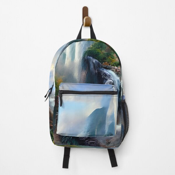 Item preview, Heavenly Waterfall Cascading over Mountains designed and sold by theartmuseums.