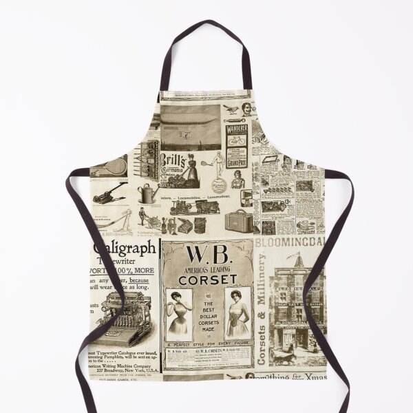 Item preview, Cute Vintage Newspaper Advertisements Tiled Pattern designed and sold by silviaol.