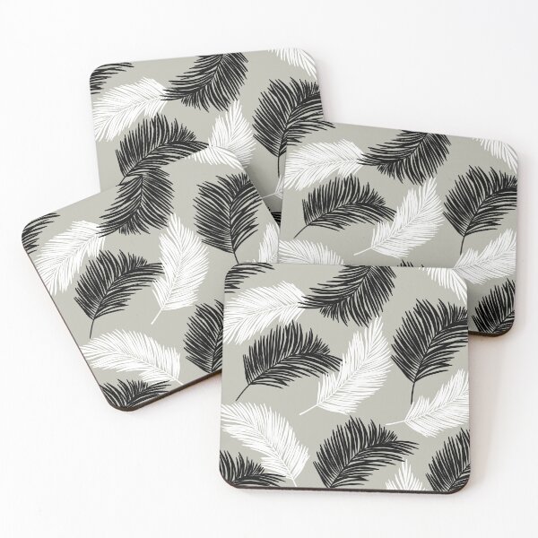 Item preview, Tropical Wild Leaves Pattern Palm on Grey designed and sold by GraphicsClub.