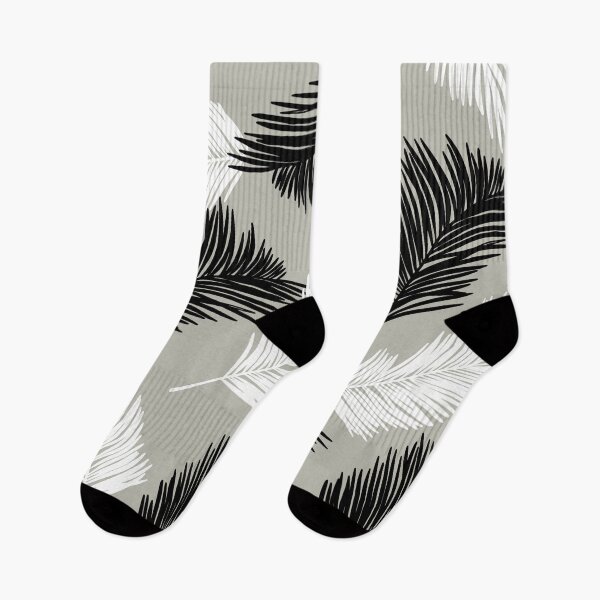 Item preview, Tropical Wild Leaves Pattern Palm on Grey designed and sold by GraphicsClub.