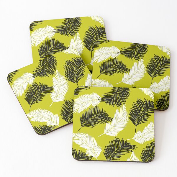 Item preview, Tropical Wild Leaves Pattern Palm on Yellow Green designed and sold by GraphicsClub.