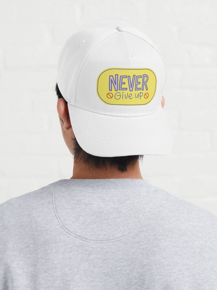 Discover never give up Cap