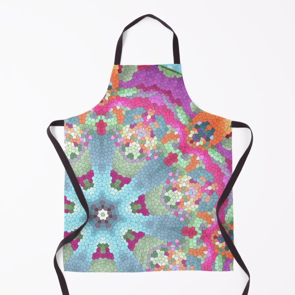 Item preview, Mosaic Mandala in Purple, Pink, Green and Orange designed and sold by Kelly Dietrich Mandala & Fractal Art.